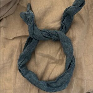 Blue Knotted Headband